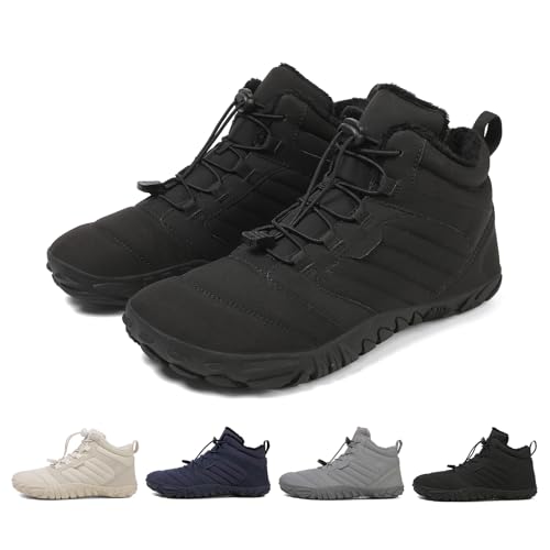 Grounded Winter Footwear for Women, Hike Winter Footwear Barefoot Women Men, Barefoot Shoes Waterproof Wide Toe Box Boots