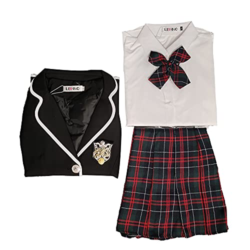 Uniforme escolar japonés para niñas BeFur con tallas grandes y falda plisada cómoda