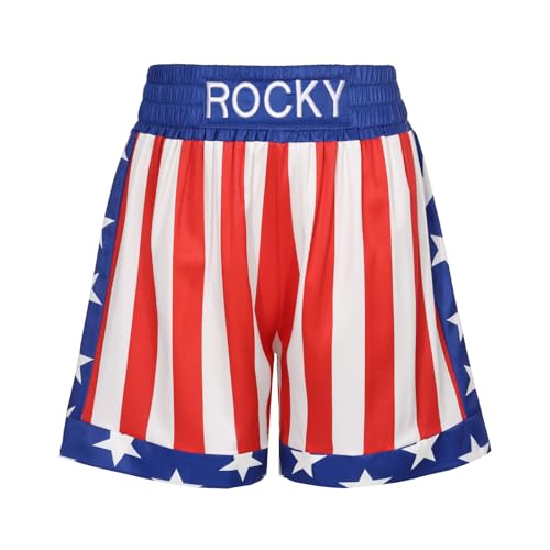 Giftdigger Rocky Balboa Men’s American Flag Boxing Shorts