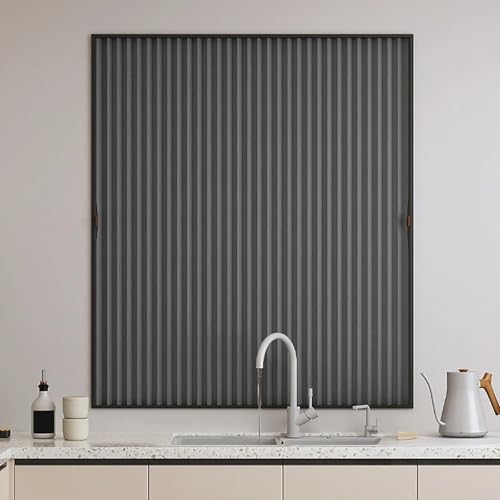 Rideau d'intimité magnétique pliable accordéon facile à assembler abricot - 2
