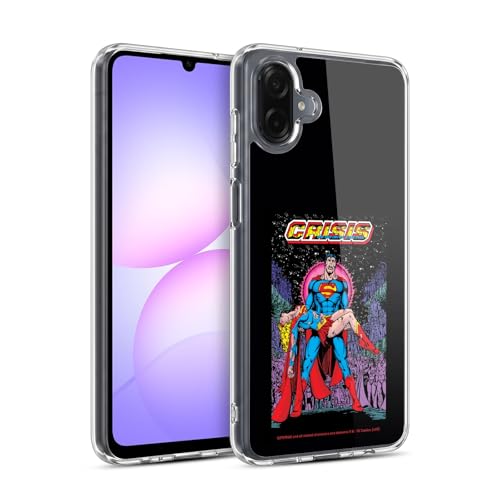 Head Case Designs Licenza Ufficiale Superman DC Comics SuperGirl Crisi Infinite sulle Terre Copertine Libri Comici Famosi Custodia in Gel [Grado Militare] Compatibile con Samsung Galaxy A07