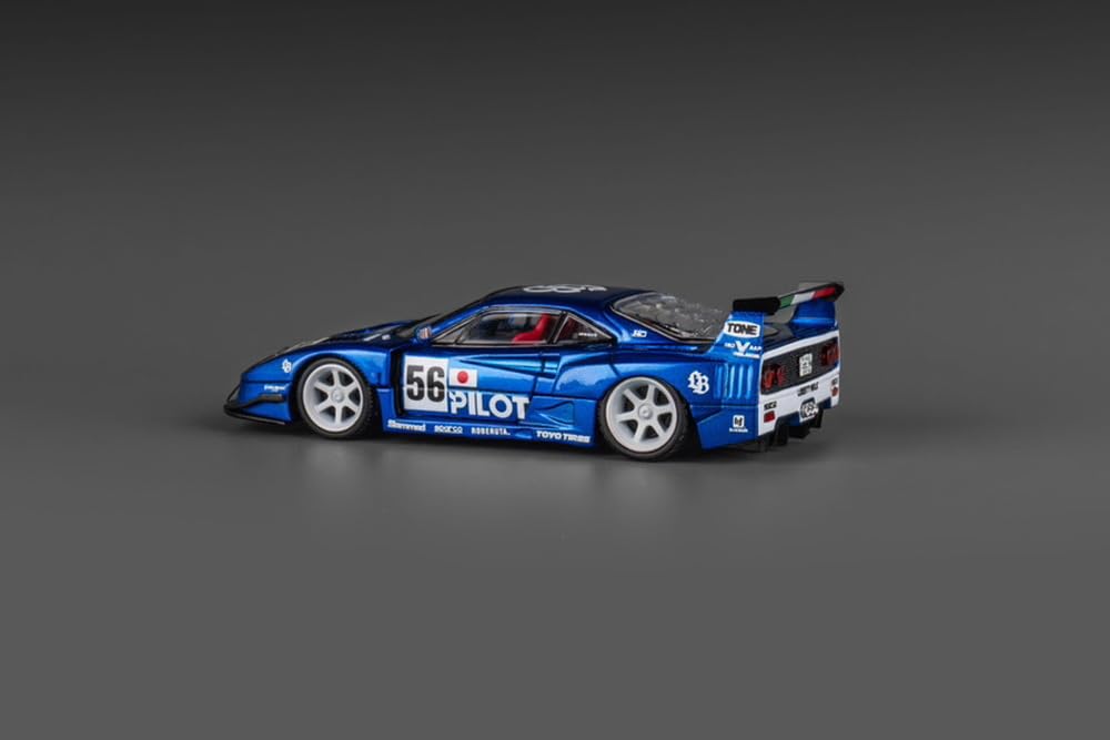 Amazon | Top Art 1/64 LBWK F40 Chrome pilot blue 完成品 | ミニカー