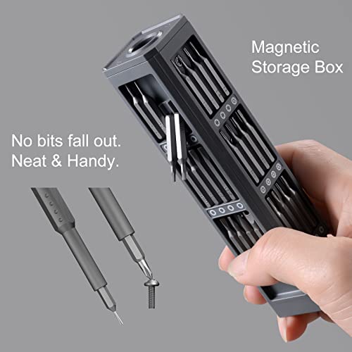 Father’s Day Gift-Banshu Precision Screwdriver Set, 46 In 1 Mini Screwdriver Set With Case, Pocket Magnetic Screwdriver Kit, Repair Tool Kit For Electronics, Watch, Eyeglass, Computer, Phone #TOP3
