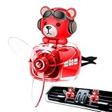 Auto Air Throwsiner - Cartoon Bär Pilot Auto Diffusor | Auto Lüftungsclip für Duftspray | Langer Abfluss Duft für Auto SUV & Duftstruktur Auspuff