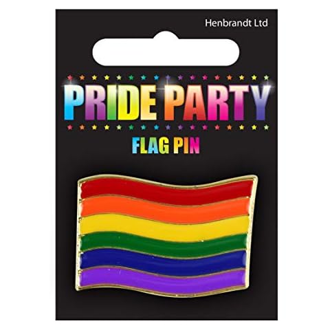 MBB RAINBOW GAY PRIDE FLAG PIN BADGE - LGBT BROOCH FESTIVAL CARNIVAL GIFT (1 Badge) Cover