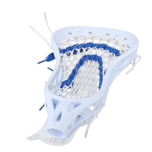 Airshi Strung Lacrosse Head, Nylon Lacrosse Head High Strength Easy to Install Durable Easy Hitting Wear Proof for Competition (Teenager)