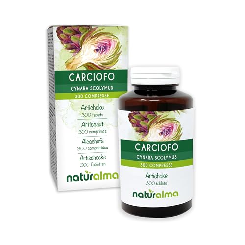 Alcachofa (Cynara scolymus) hojas Naturalma - 150 g - 300 comprimidos - Complemento alimenticio - Natural y Vegano