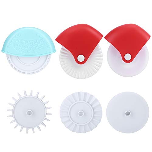 BORDSTRACT Household Kitchen Pastry Wheel Decorators Cutter Set, Pastry Lattice Cutter Baking Tools for Pizza, Pastry, Ravioli
