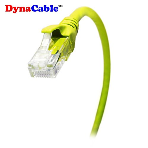 Dynacable Heavy Duty Cat6 Ethernet Copper Cable With Snagless Rj45 Connectors | 5 Pack/25Ft, 24 Awg 550Mhz, Ul-Listed, 10 Gb Max Speed For Fast Computer Networking - Yellow #TOP1