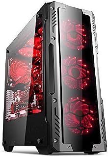 GOLDEN FIELD Z2 Mid Tower ATX/Micro ATX PC Gaming Computer Case Windows Tempered Glass Panels Computer PC Desktop