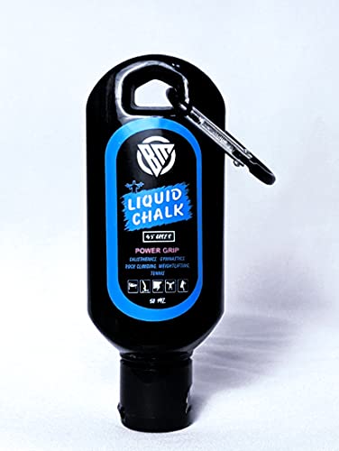 Image of bodymechanicsglobal Liquid Gym Chalk : 75GMS :Superior Grip and Sweat-Free Hands for Weightlifting, Gym, Rock Climbing, Calisthenics, Gymnastics, Crossfit - Cool Blue
