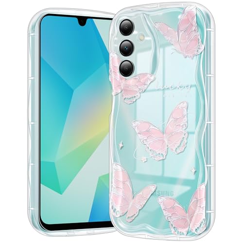 CASBST Compatible for Samsung Galaxy A16 5G Case, Pretty Butterfly Print Three-Dimensional Wave...