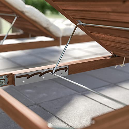 Chaise longue d'extérieur NÄMMARÖ marron clair ProTuning pour jardin