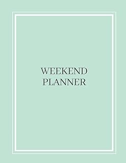 Weekend Planner - 8.5 x 11 in, Delicate Mint and Gray Floral