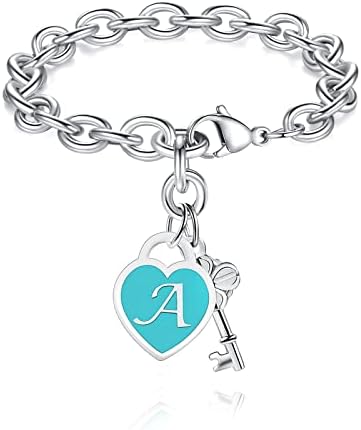 Gifts for Teenage Girls Gifts Ideas Bracelets Teen Girls Trendy Stuff Jewelry 12 Year Old Initial Heart Charm Bracelets Women Birthday Christmas Mothers Day Unique Gifts Mom Daughter Friend Sister Her