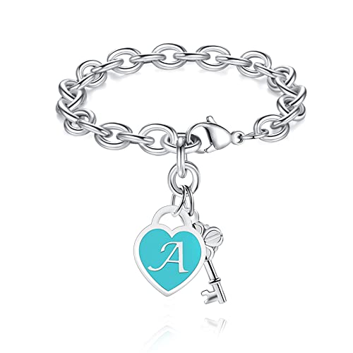 Gifts For Teenage Girls Gifts Ideas Bracelets Teen Girls Trendy Stuff Jewelry 12 Year Old Initial Heart Charm Bracelets Women Birthday Christmas Mothers Day Unique Gifts Mom Daughter Friend Sister Her #TOP3