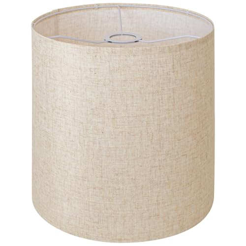 La Mejor Selección de Pantallas para lámparas - los más vendidos. 44 visualización de lámpara de tambor alto de lino beige, parte superior x 27.94 cm, parte inferior x 30.48 cm de alto, visualización de repuesto para lámparas de mesa y de pie,...
