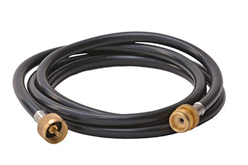 Flame King 8-Ft Propane Hose Adapter Extension to Connect Appliances to RVs Propane Supply 1-LB Cylinders or Distribution Tree Great for Camping and RVing