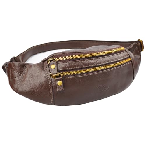 Bolsa/Pochete FLOYD em Couro (Café)