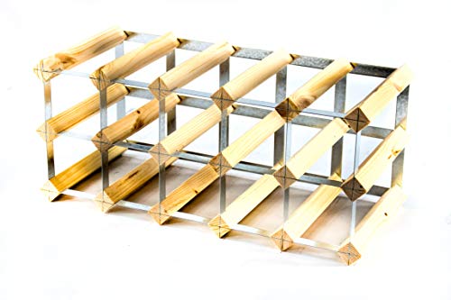 Cranville wine racks Classic pineta 15 Bottiglia di Vino e Metallo zincato cremagliera già assemblate - immagine 3