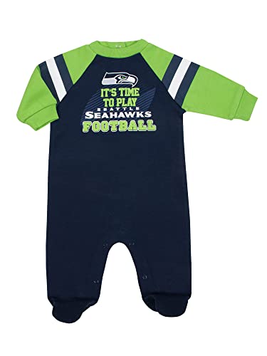 Gerber Unisex Baby Baby Boys NFL Footed Sleep and Play, Team Color, 3-6 Months