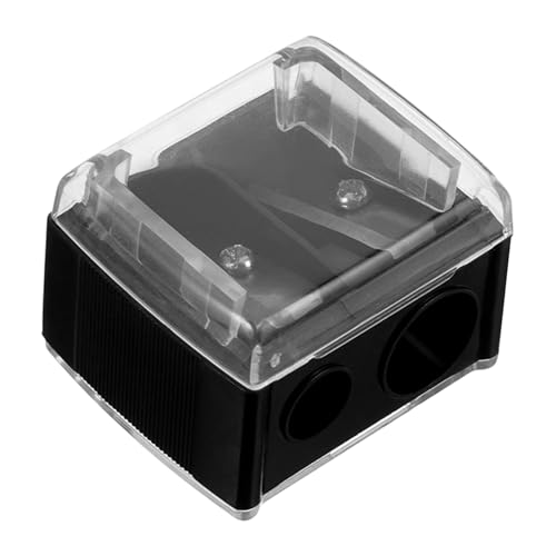 Mipcase 2 Hole Pencil Sharpener for Eyebrow Lip Liner Mini Eyebrow Pen Sharpener Small Makeup Tool