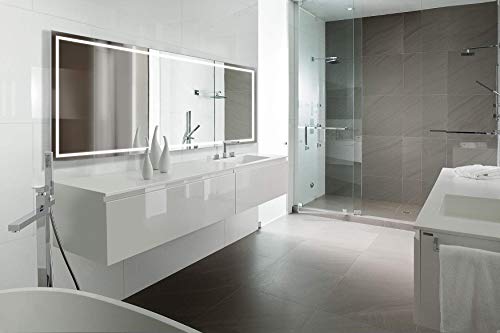 Krugg | Large 96 Inch X 36 Inch LED Bathroom Mirror | Lighted Vanity Mirror Includes Defogger | Wall Mount Vertical or Horizontal Installation | - Image 4