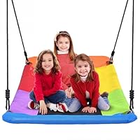 Trekassy 320KG Nestschaukel Set 152cm XXL Mit 2 Stücke 3 Meter Schaukel Gurten belastbaren 700KG, wasserdichte Baumschaukel Für Mehr Kinder Outdoor Garten