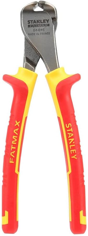 Stanley 0-84-016 End Cut Plier MaxSteel VDE, Red/Yellow
