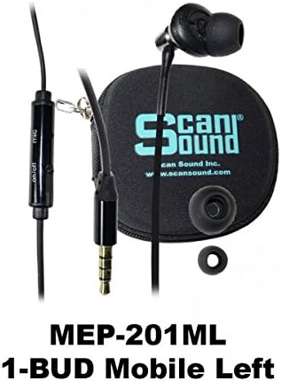 1-BUD-MOBILE-LEFT Single-Ear Stereo Earbud w/Case