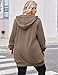 IN'VOLAND Women Plus Size Womens Casual Loose Fit Long Sleeve Zip Up Pullover Hoodie Tunic Fall Sweatshirt Jacket