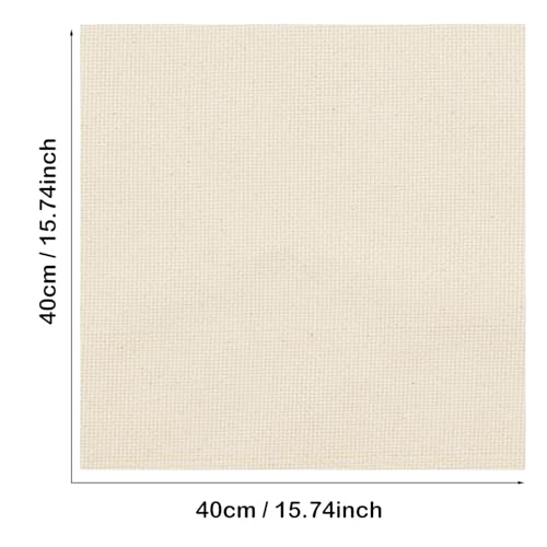 Image of Punch Needle Monk Cloth, Punch Needle Fabric, Embroidery Fabric for Sewing Embroidery Art Crafts Favors, 3 PCS, 15.75 x 15.75 Inch