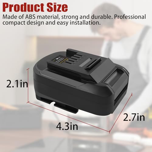 URUN Adapter Converter for Bosch PBA 18 V Battery for Einhell Power Tool, BOSC18EIN Battery Adapter for Bosch Home and Garden Battery 18 V Converter to for Einhell Tool (Not GBA System Battery) - Image 2