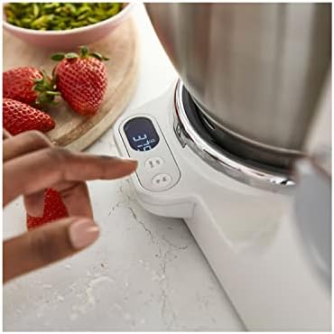 Kenwood Titanium Chef Baker XL, Kitchen Machine with K-Whisk, Stand Mixer with Kneading Hook, Whisk and 7L Bowl, KVL65.001WH, Power 1200W, White