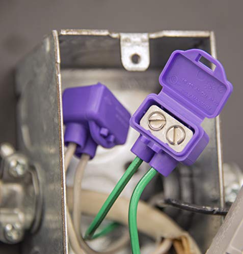 Conector de cable AlumiConn morado King Innovation 95015 para terminales eléctricos 4