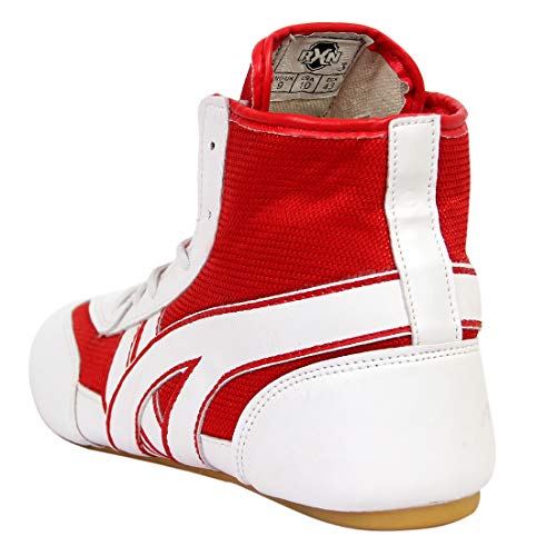 Image of RXN Men's Faux Leather Wrestling Shoes with Rubber Sole for Training