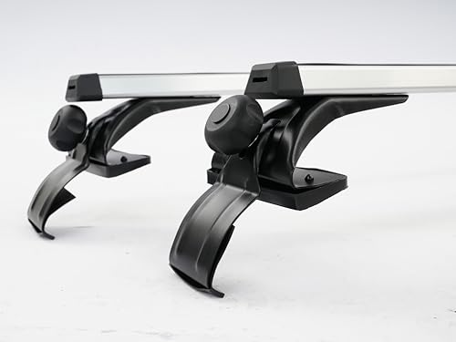 Baca universal para vehículos con un ancho de techo de 122-130 cm, rieles de aleación de aluminio