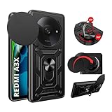 Capa Capinha Case Armor Anti Choque Ring Luxo Para Redmi A3x (Tela 671) + Anel Giratório + Proteção De Câmera - Proteção Militar