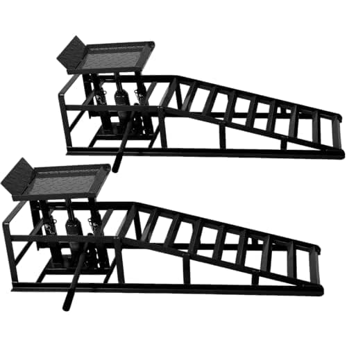2 Pack Hydraulic Car and Truck Service Ramps,11023 Lbs (5