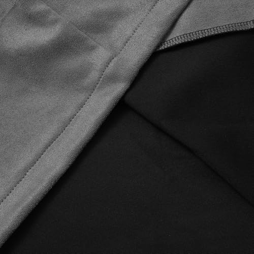 Suede Jacket Men Fall Winter Western Duster Long Coat Faux Leather Lightweight Zip Up Vintage Jackets Casual Stylish4