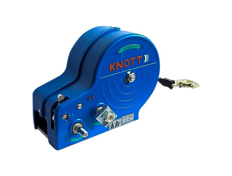 KNOTT Treuil remorque Bateau à Sangle 1150 kg boîtier Bleu