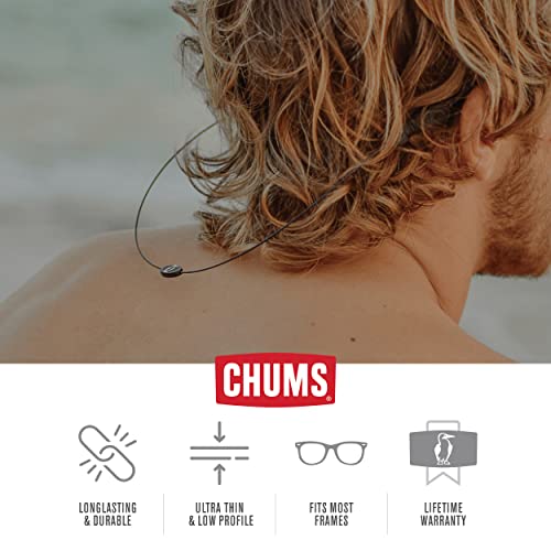 Chums Orbiter Eyewear Retainer - Lightweight Stainless Steel Cable Glasses Strap (Silver), 15.75" (12403749) #TOP3