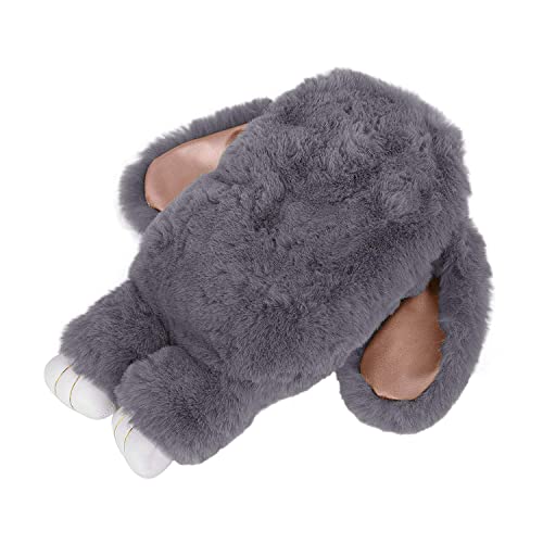 Plush Cartoon Rabbit Shaped Crossbody Faux Fur Bunny Hare Shoulder Bag Knapsack Girls Travel Satchel4