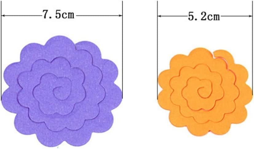 ODETOJOY Flower Quilling Paper Strips Craft Make Paper Flowers Kit for Scrapbooking (Rose Flower Paper) image 3