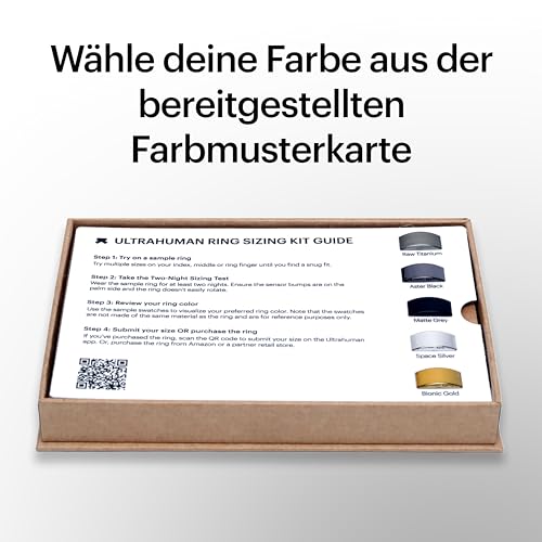 Image of ULTRAHUMAN Ring AIR Sizing Kit with Colours - Size First Before You Buy - Choose from 10 Sizes - Sizes 5 to 14 from 5 Colour Options- Find The Perfect Ring Size - Smart Ring Sizer