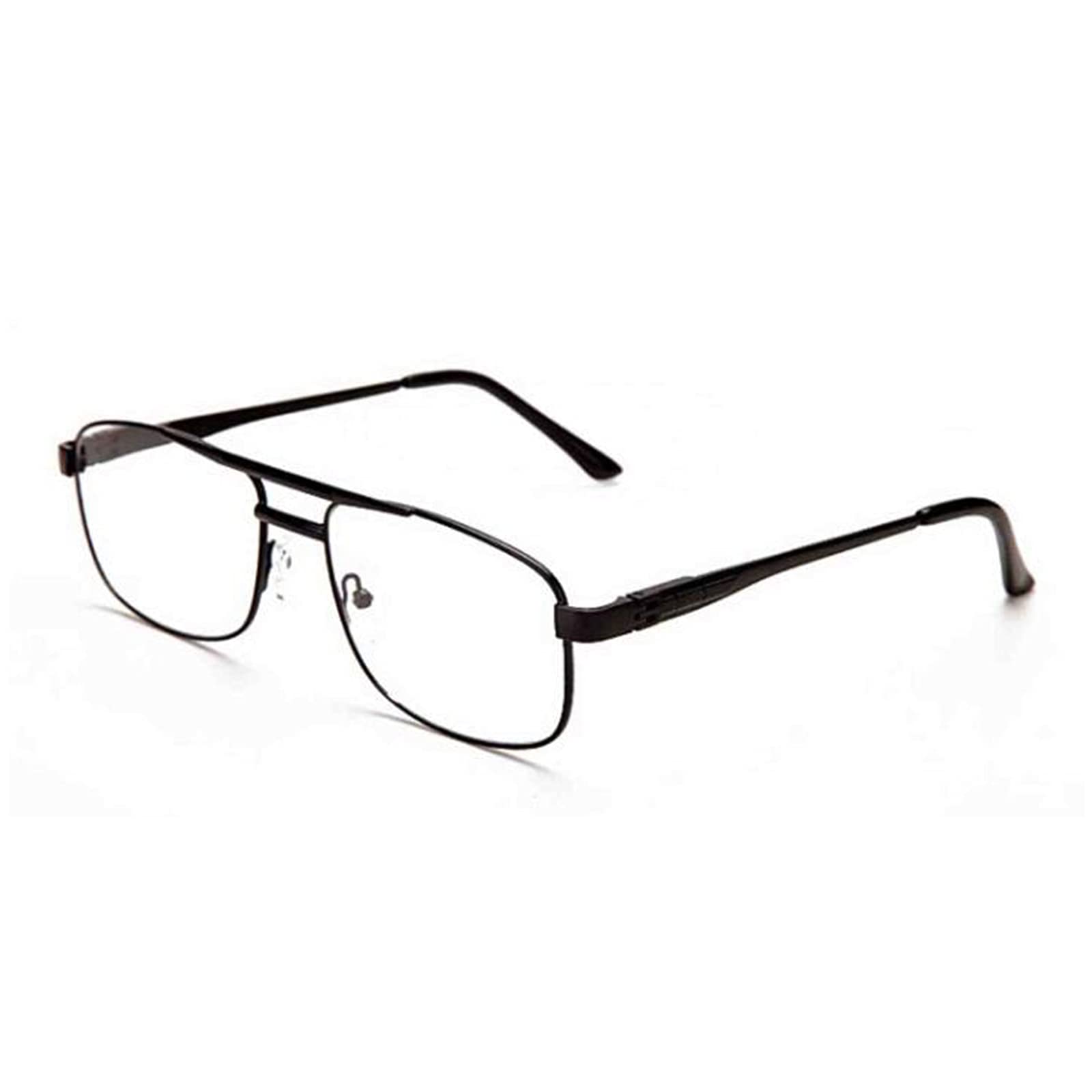 Męskie Okulary Do Czytania Pilota, Modne Okulary Do Czytania Na Komputerze, 1,0, 1,5, 2,0, 2,5, 3,0, 3,5/Black/1.5
