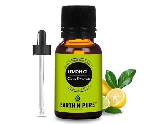 Image of Earth N Pure Lemon Essential Oil for Revitalizing Care for Face, Scalp & Skin | 15 ML