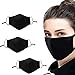 Price comparison product image 3 PCS Set Cotton Face Mask with Pocket Filter,Nose Wire. FREE 6x PM2.5 Activated Carbon Filters. 3 Layers 100% Cotton. Reusable, Washable. UK Supplier (Black)