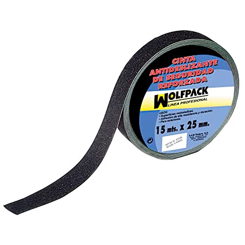 Cinta Antideslizante Negra 15 M. X 50 Mm. Uso Doméstico