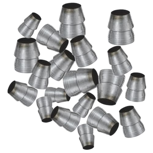 Baluue 20 pezzi Cunei Conici di Sicurezza in Ferro Alta Resistenza Fissaggio Manici Attrezzi da Giardino Adattatori Portatili per Martello e Strumenti Manuali Misure per Manici in Legno